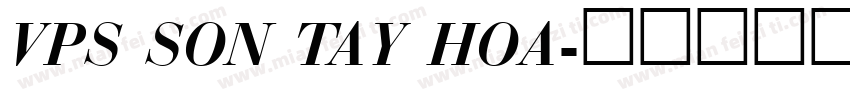 VPS Son Tay Hoa字体转换